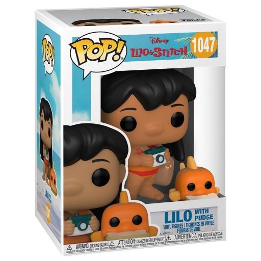 1047 figurine funko pop lilo and stitch lilo with pudge box