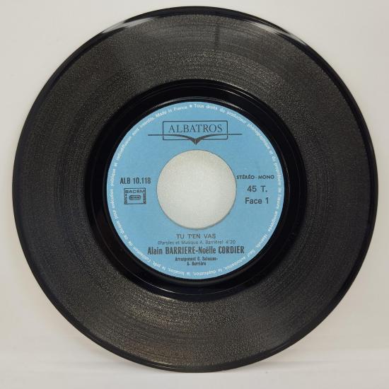 Alain barriere tu t en vas single vinyle 45t occasion 2