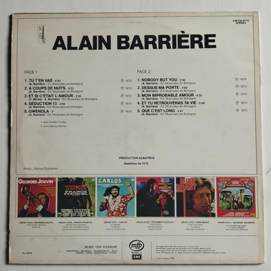 Alain barriere tu t en vas album vinyle occasion 1
