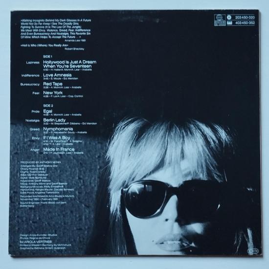 Amanda lear incognito album vinyle occasion 1