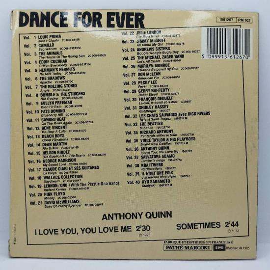 Anthony quinn i love you you love me pressage france single vinyle 45t occasion 1