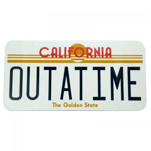 Back to the future outatime plaque metal 28x38cm