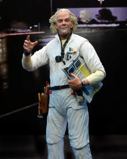 Back to the future ultimate doc brown 1985 figurine articulee 18cm 3