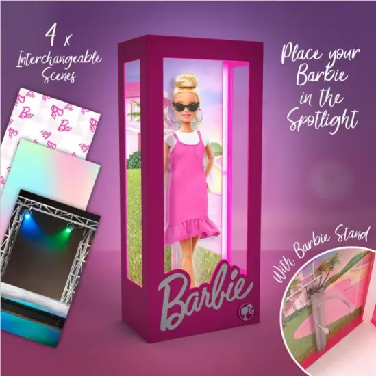 Barbie boite display barbie avec lampe