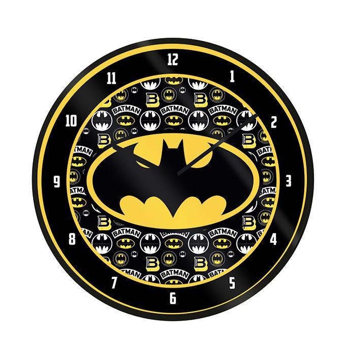 Batman logo horloge en plastique diametre 25cm