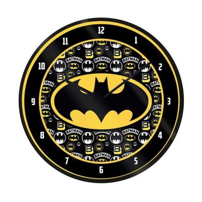 Batman logo horloge en plastique diametre 25cm