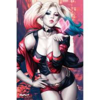 Batman poster 61x91 harley quinn kiss 1