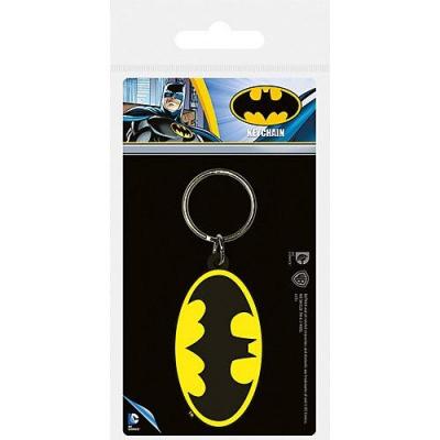 Batman symbol porte cles en caoutchouc dc comics