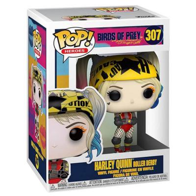 Birds of prey funko pop n 307 harley quinn roller derby