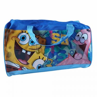 Bob l eponge sac de sport a bandouliere 38x24x18cm