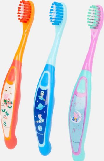 Brosse a dents enfant peppa pig lot de 3