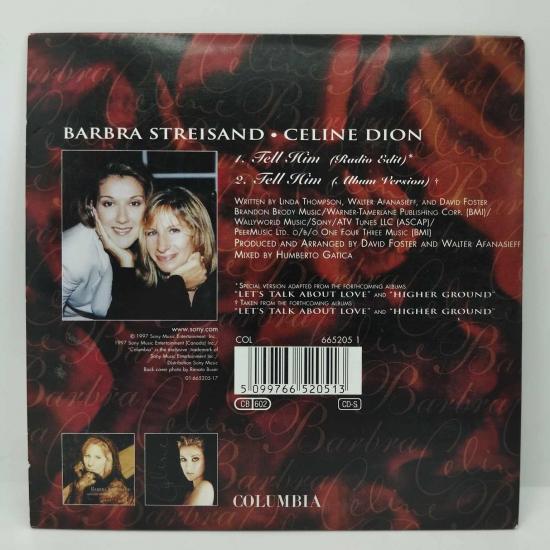 Celine dion barbara streisand tell him cd single occasion 1