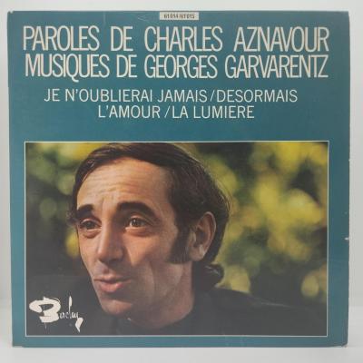 Charles aznavour je n oublierai jamais double single vinyle 45t occasion