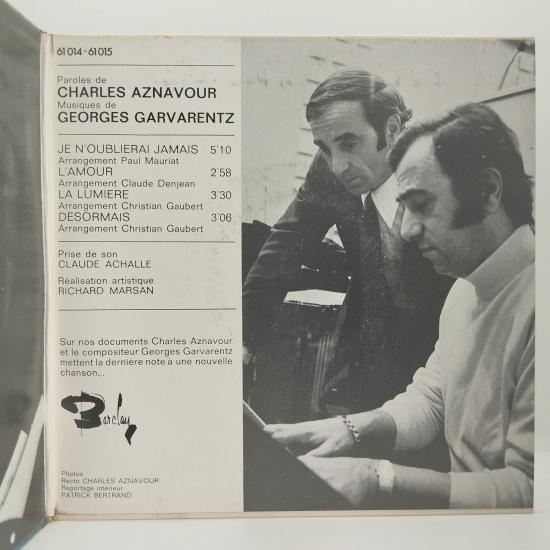 Charles aznavour je n oublierai jamais double single vinyle 45t occasion 2