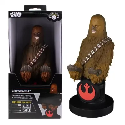 Chewbacca figurine 20cm support manette portable