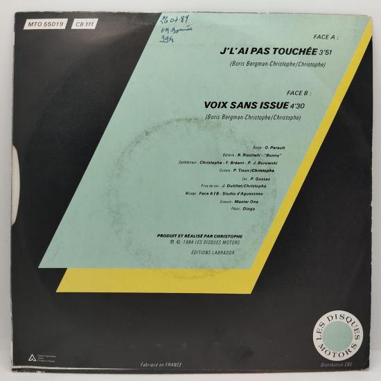 Christophe j l ai pas touchee single vinyle 45t occasion 1
