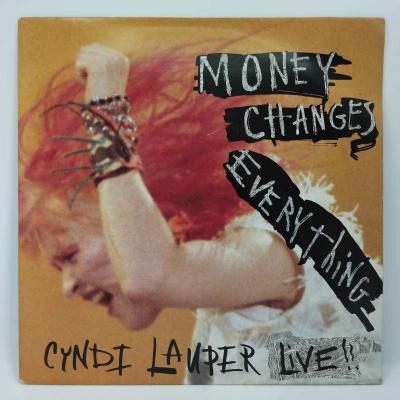 Cindy lauper money changes everything live single vinyle 45t occasion