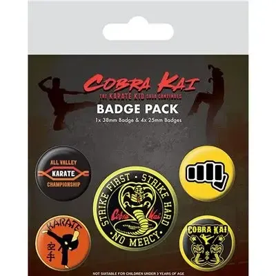 Cobra kai no mercy pack 5 badges
