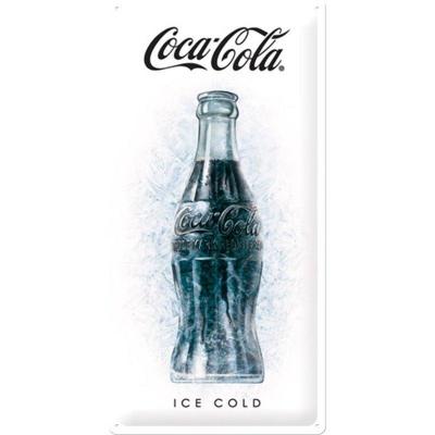 Coca cola ice plaque metal 25x50cm
