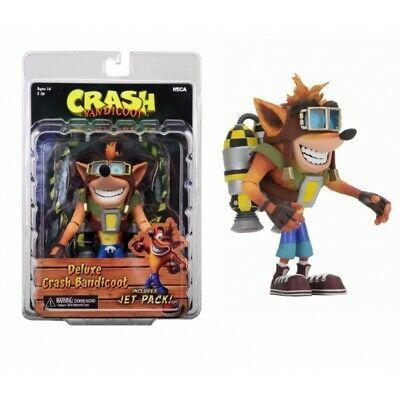 Crash bandicoot figurine deluxe crash avec son jetpack 18cm