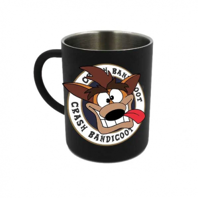 Crash bandicoot steel mug 350 ml black crash