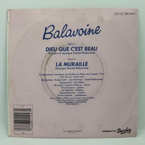 Daniel balavoine dieu que c est beau single vinyle 45t occasion 1