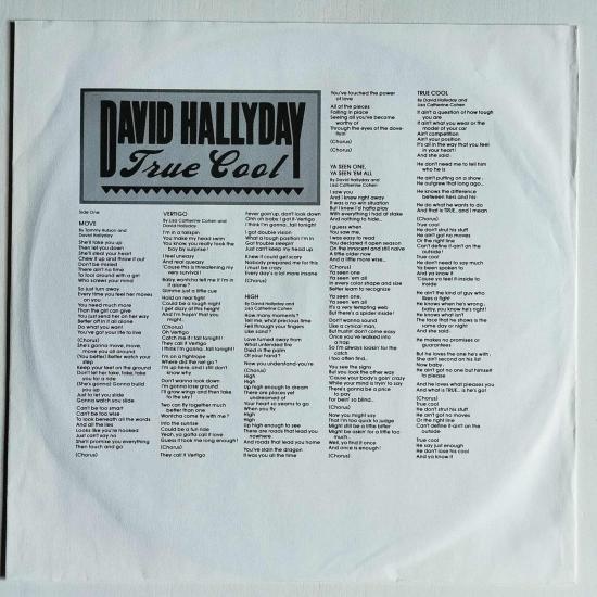 David hallyday true cool album vinyle occasion 3