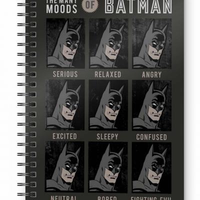 Dc comics batman faces cahier spirale a5