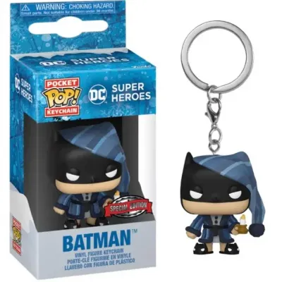 Dc comics holiday pocket pop keychains batman