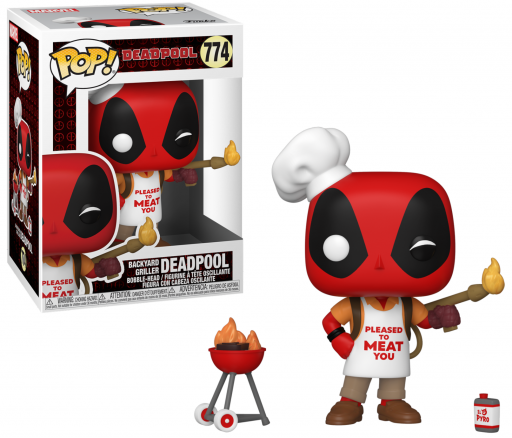 Deadpool 30th bobble head pop n 774 backyard griller deadpool