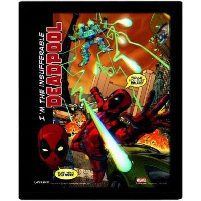 Deadpool 3d lenticular poster 26x20 attack
