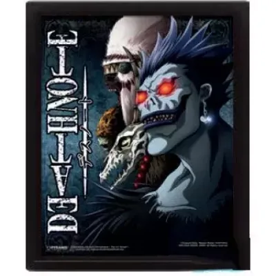Death note shinigami poster lenticulaire 3d 26x20cm