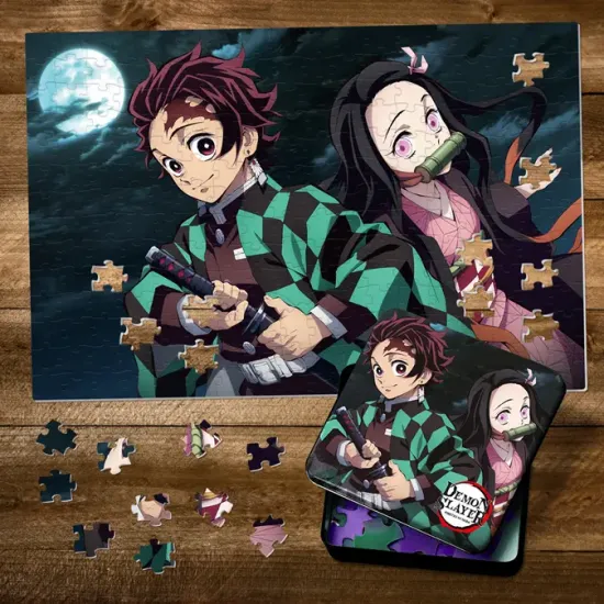 Demon slayer tanjiro nezuko puzzle 250 pc 31 x 46cm 1