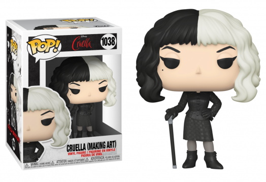 Disney bobble head pop n 1038 cruella making art