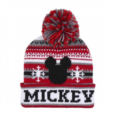 Disney bonnet pompon jacquard mickey