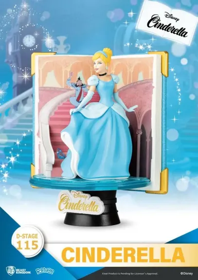 Disney cendrillon statuette d stage book series diorama pvc 13cm 7