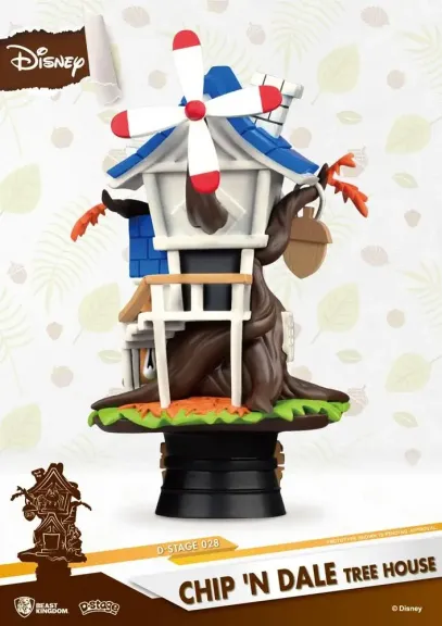 Disney d select chip n dale tree house 16cm 3