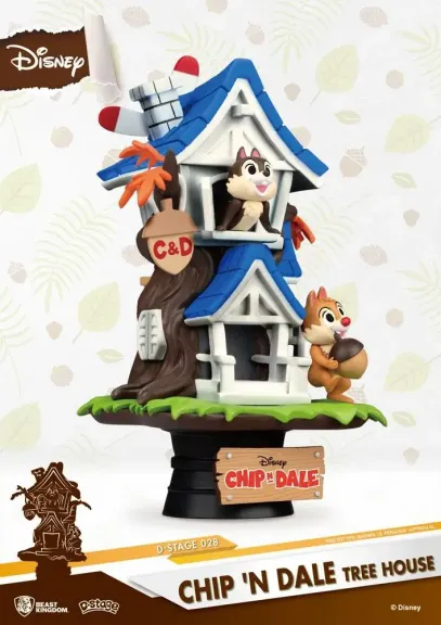 Disney d select chip n dale tree house 16cm 4