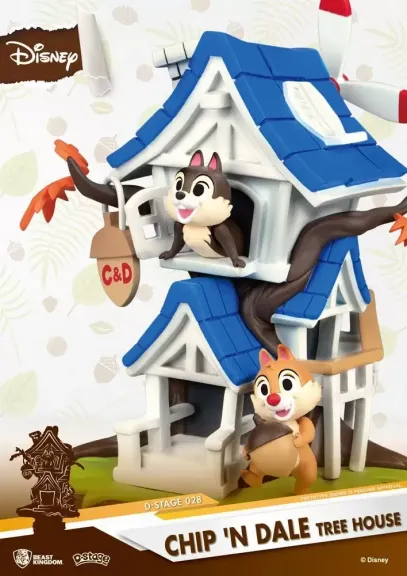 Disney d select chip n dale tree house 16cm