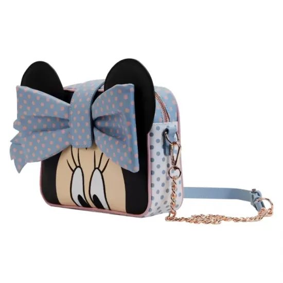 Disney minnie pastel color block dots sac a bandouliere loungefly 1