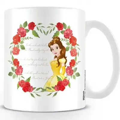Disney mug 300 ml beauty and the beast roses