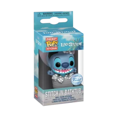 Disney pocket pop keychains stitch dans baignoire