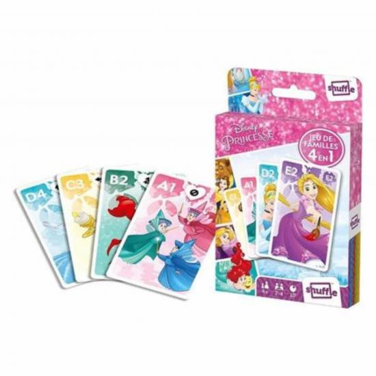 Disney princess shuffle jeu de cartes 4 en 1 1