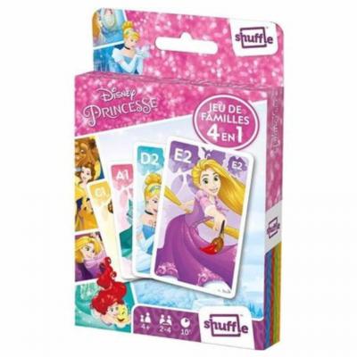 Disney princess shuffle jeu de cartes 4 en 1