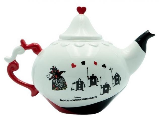 Disney reine de coeur theiere en ceramique