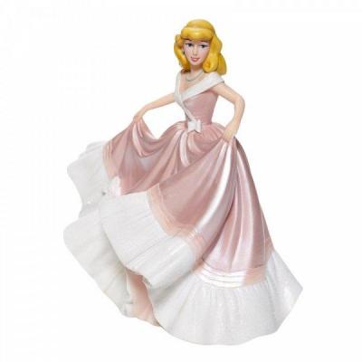 Disney showcase cinderella in pink dress statuette enesco 20cm