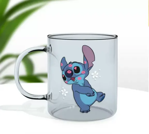 Disney stitch mug en verre