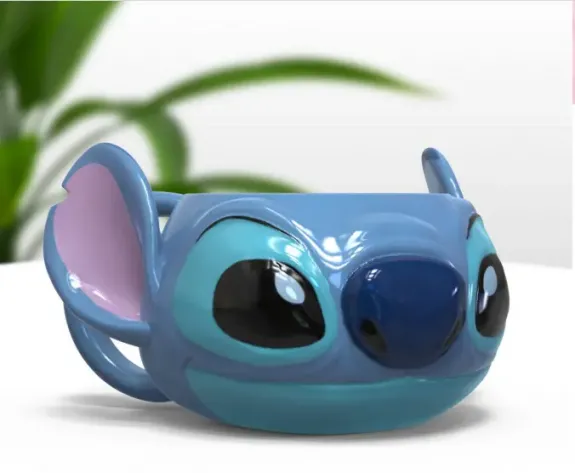 Disney stitch shaped mug