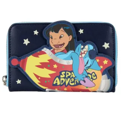 Disney stitch space adventure portefeuille loungefly 16x10cm