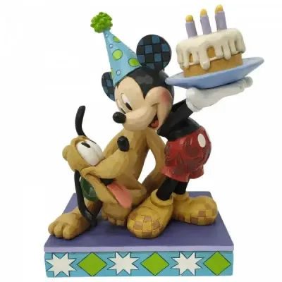 Disney traditions pluto mickey birthday 16x13x11